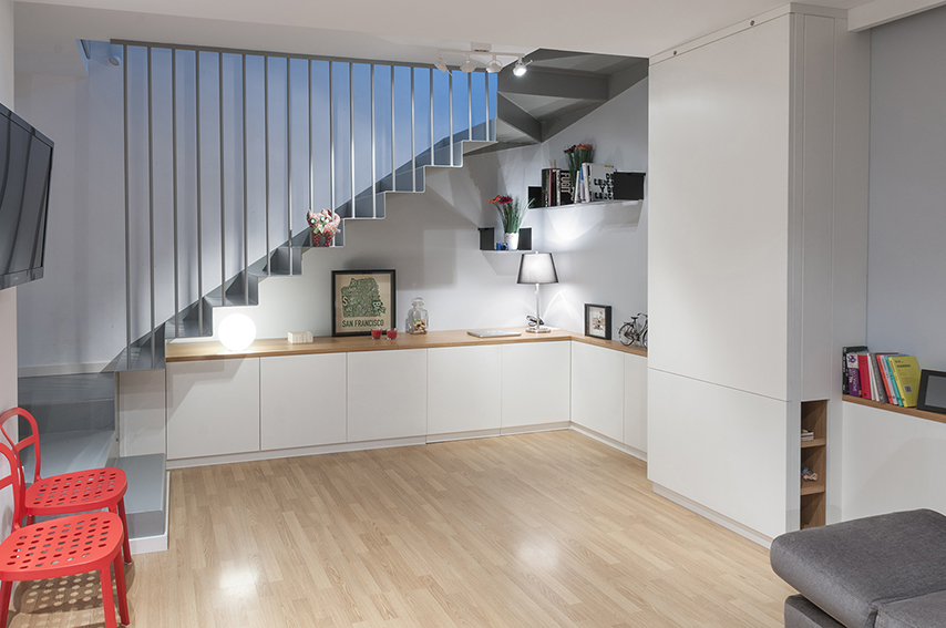 Mueble a medida casa PRATS, diseño de interiores almedaestudi, Girona