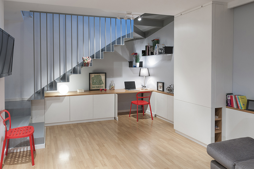 Mueble a medida casa PRATS, diseño de interiores almedaestudi, Girona