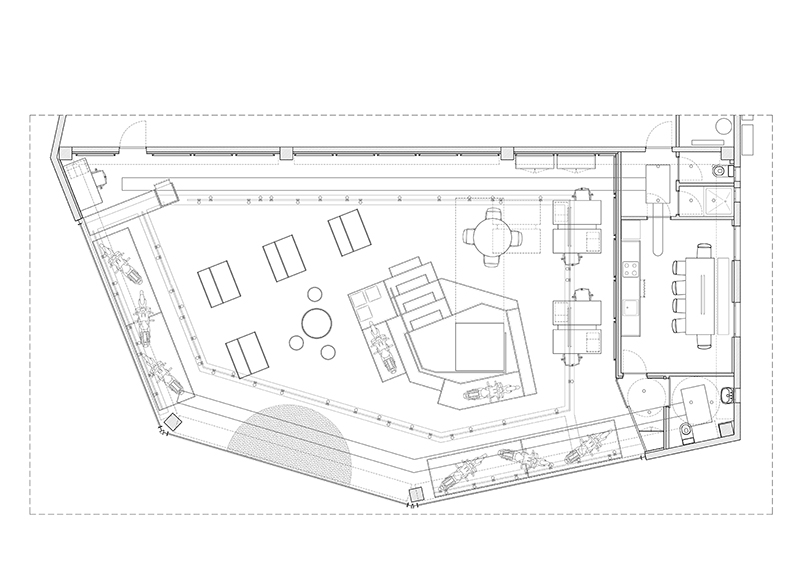 Rehabilitación nave Motoscoot Girona. Diseño de interiores Girona almedaestudi